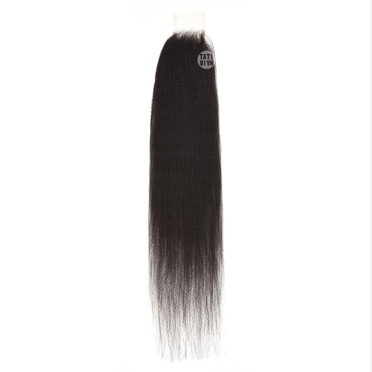 2X6 HD Lace Closure Yaky Texture Kinky Straight Swiss HD Lace Virgin