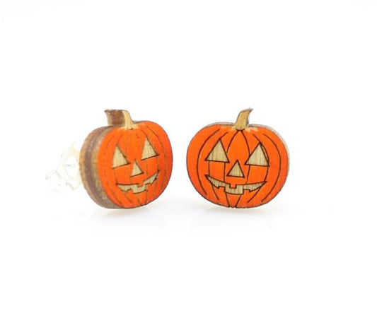 Pumpkin Stud Earrings #3052 – Trendy Drop 2025 Edition