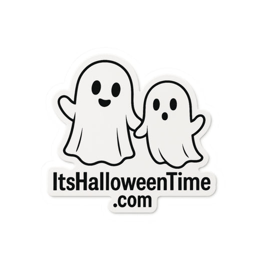 Cute Ghost Kiss-Cut Stickers for Halloween, Laptop Decals, Party Favors, Kids, Spooky Decor, Fun Gift Ideas