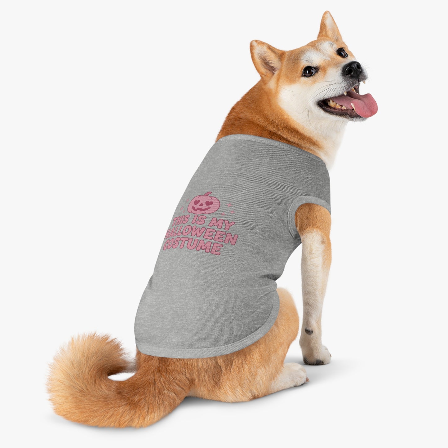 This Is My Halloween Costume Pet Tank Top, Cute Dog Costume, Pet Apparel, Fall Fashion for Pets, Pumpkin Shirt for Dogs, Spooky Pet Fashion