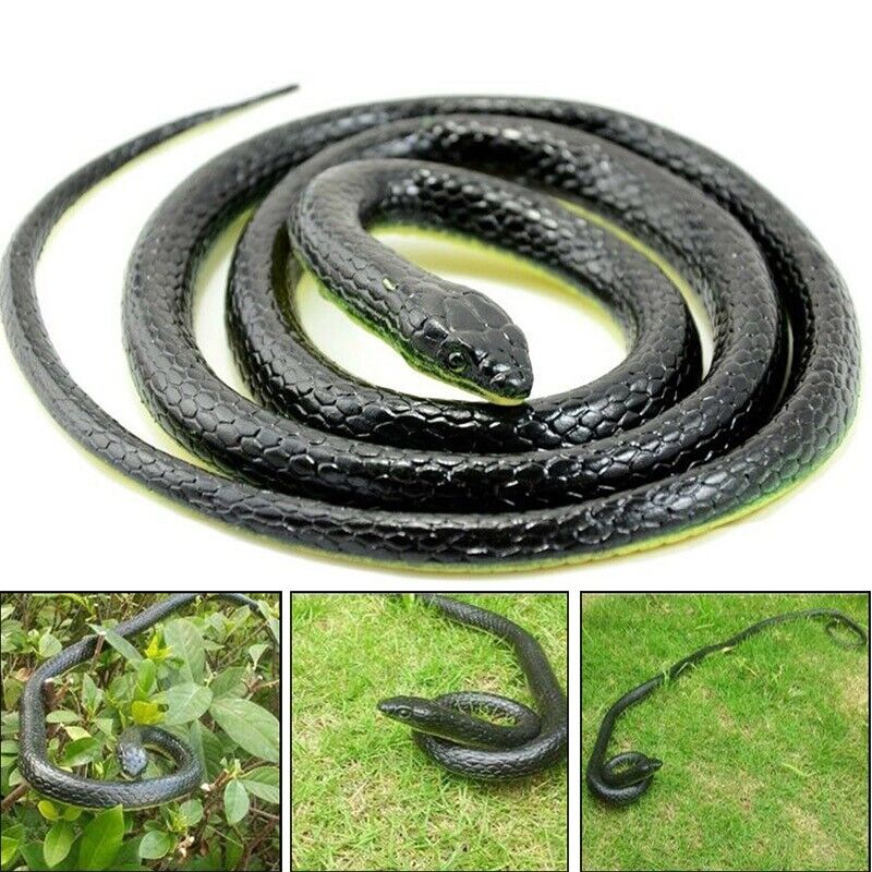 Fake Realistic Snake Lifelike Real Scary Rubber Toy Prank Party Joke