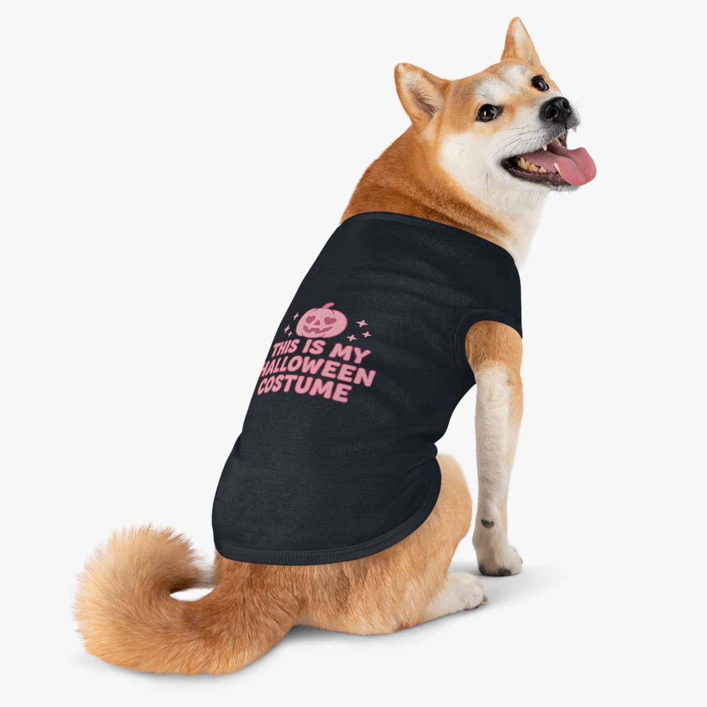 This Is My Halloween Costume Pet Tank Top, Cute Dog Costume, Pet Apparel, Fall Fashion for Pets, Pumpkin Shirt for Dogs, Spooky Pet Fashion