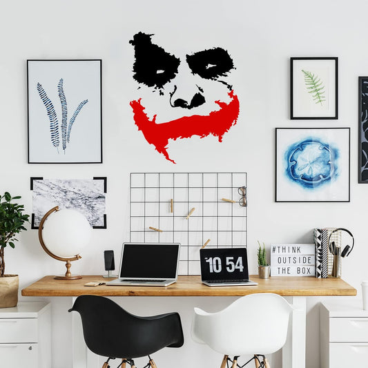 Slaf Ltd. Vinyl Wall Decal Scary Joker Face Why So Serious   Removable