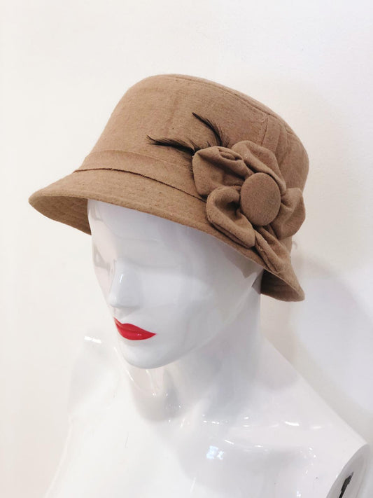 Skye Beige Flower Bucket Hat