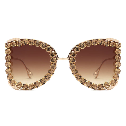 Apex - Luxury Oversized Rhinestone Butterfly Women's Sunglasses