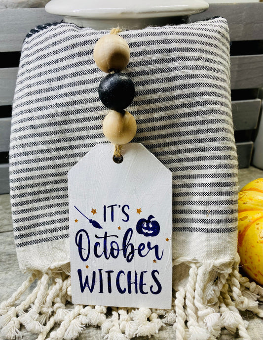 It's October Witches Gift Tag