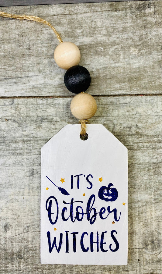 It's October Witches Gift Tag