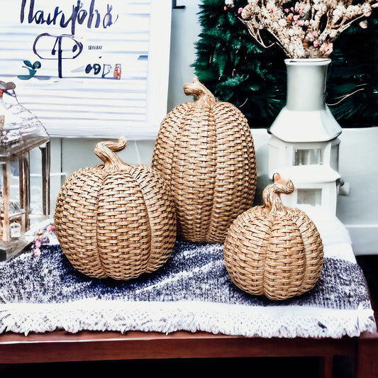 Rattan Pumpkins PRE-ORDER – Trendy Drop 2025 Edition