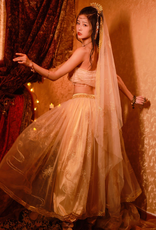 Golden Goddess Costume Egyptian Princess Costume Cleopatra Costume