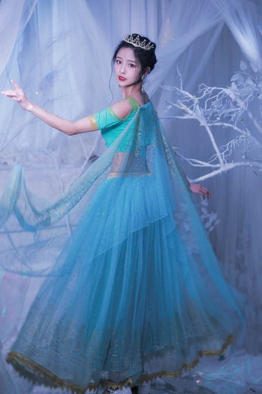 Belly Dance Outfit Indian Dance Jasmine Fancy Costume Party Cosplay