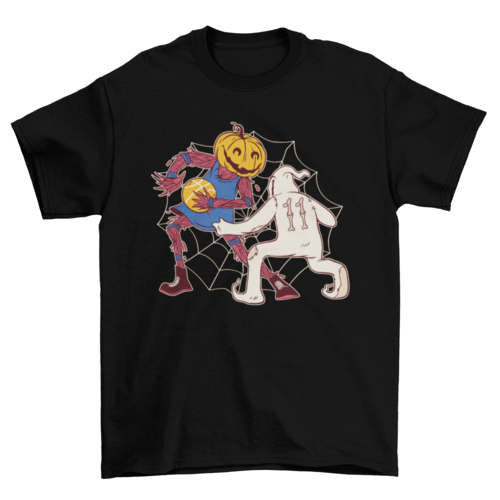 Halloween basketball t-shirt