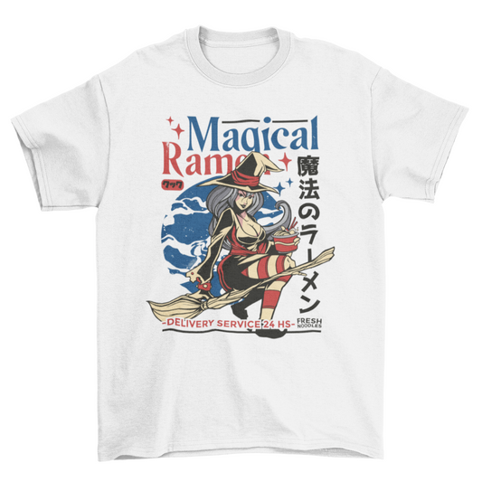 Witch ramen noodles fanatsy t-shirt