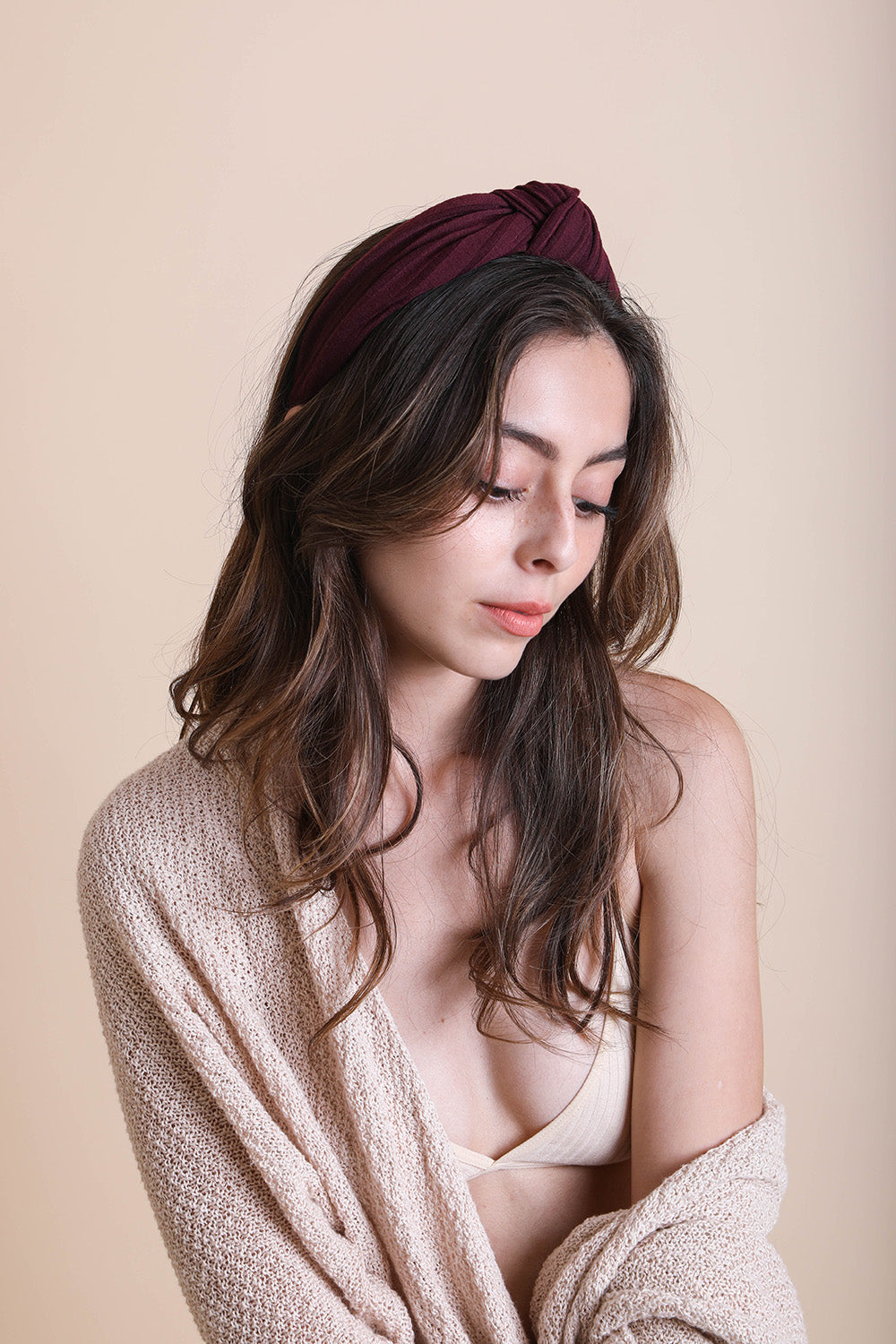 Wide Striped Topknot Headband – Chic and Comfortable