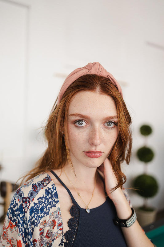 Wide Striped Topknot Headband – Chic and Comfortable