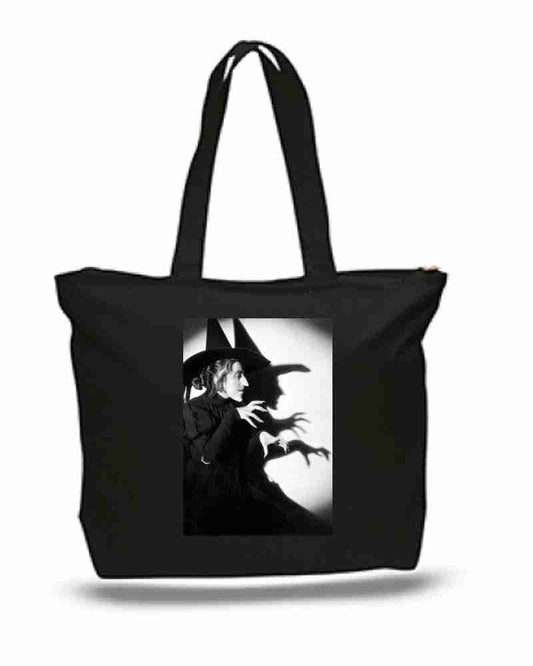 Wizard of OZ Witch Art New Zipper Tote Bag
