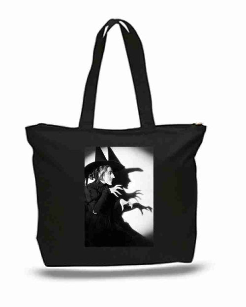 Wizard of OZ Witch Art New Zipper Tote Bag