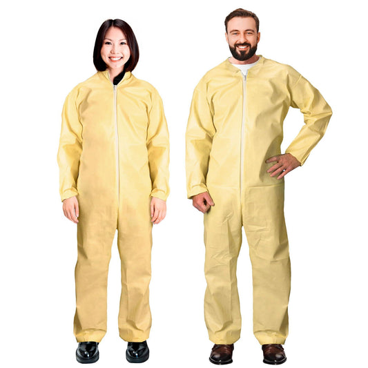 AMZ Medical Supply Disposable Coveralls for Men Women Large. 5 Pack