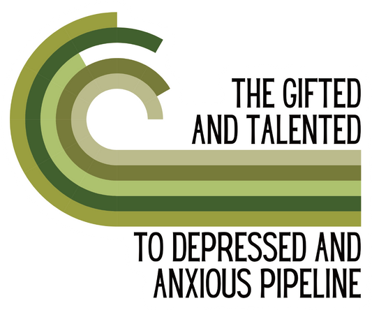 The Gifted And Talented To Depressed And Anxious Pipeline Die Cut