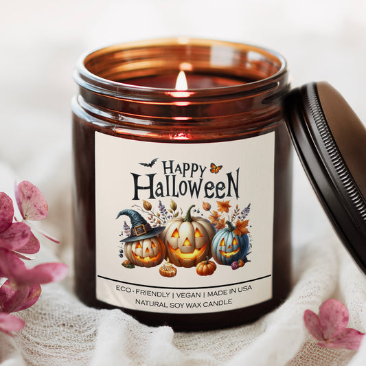 Happy Halloween Candle