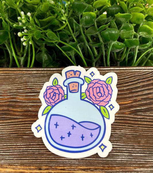 Cute Pastel Potion Bottle, Die Cut Sticker, Graphic Art Sticker,