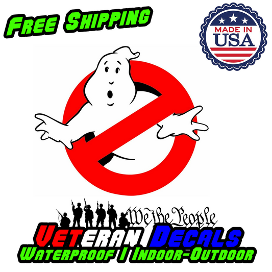 GHOSTBUSTERS LOGO VINYL 3M USA MADE DECAL STICKER TRUCK WINDOW BUMPER