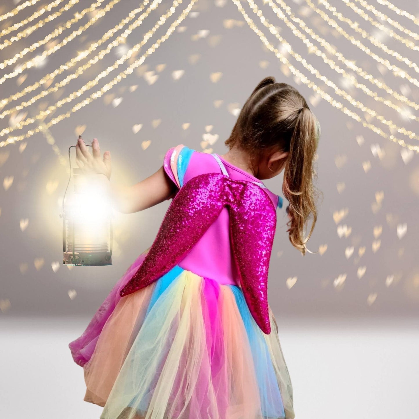 Girls Sequin Pixie Fairy Wings, Costume Wings