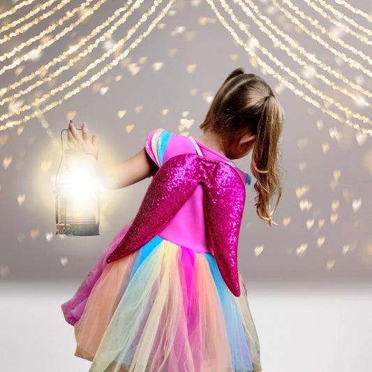 Girls Sequin Pixie Fairy Wings, Costume Wings