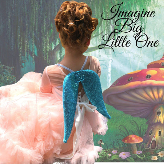 Girls Sequin Pixie Fairy Wings, Costume Wings