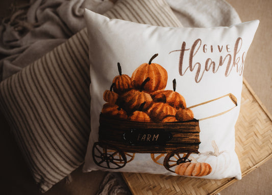 Give Thanks Pillow