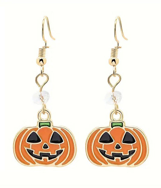 HALLOWEEN THEME PUMPKIN EARRING – Trendy Drop 2025 Edition