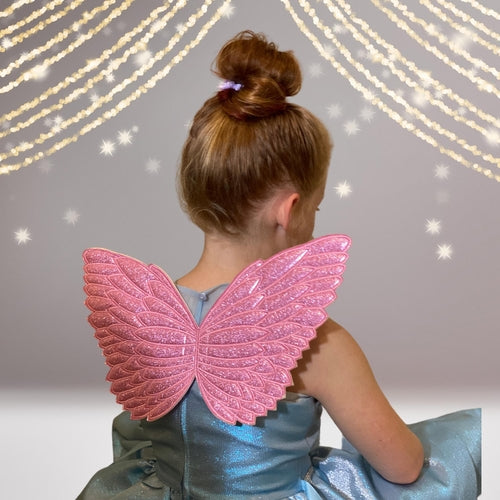Little Girl Costume Glitter Fairy Wings, Angel, Unicorn Wings