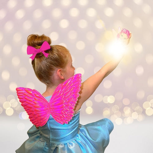 Little Girl Costume Hologram Fairy Wings