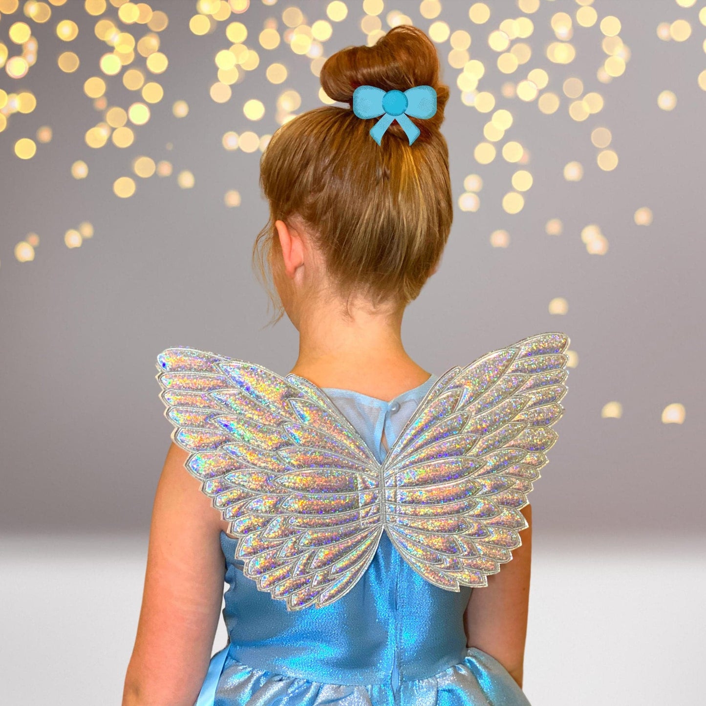 Little Girl Costume Hologram Fairy Wings